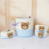 ست نظم دهنده سیسمونی و اتاق کودک قیطان دوزی طرح تدی پانچ