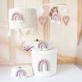 سیسمونی قیطان دوزی و نظم دهنده اتاق کودک طرح رنگین کمان کالباسی