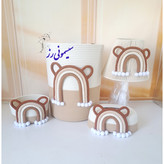 سیسمونی قیطان دوزی و نظم دهنده اتاق کودک طرح رنگین کمان نود